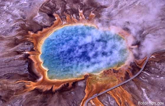 Geysire und heiße Quellen im Yellowstone Nationalpark