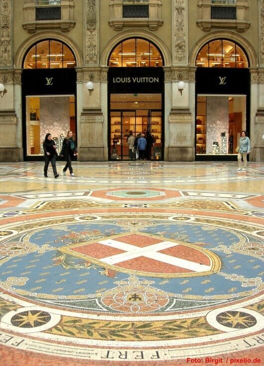 Attraktion in Mailand: die Galleria Vittorio Emmanuele II