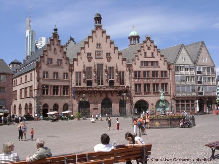 Blick auf den Römer in Frankfurt